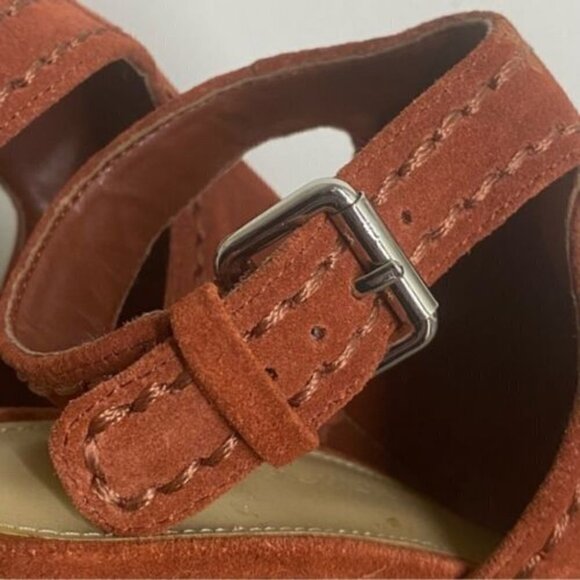 Harli Suede Platform Wedge Espadrille Heels Marc Fisher - Picture 4 of 10